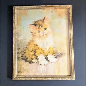 Vintage Florence Kroger Kitten Print – Framed (8x10")